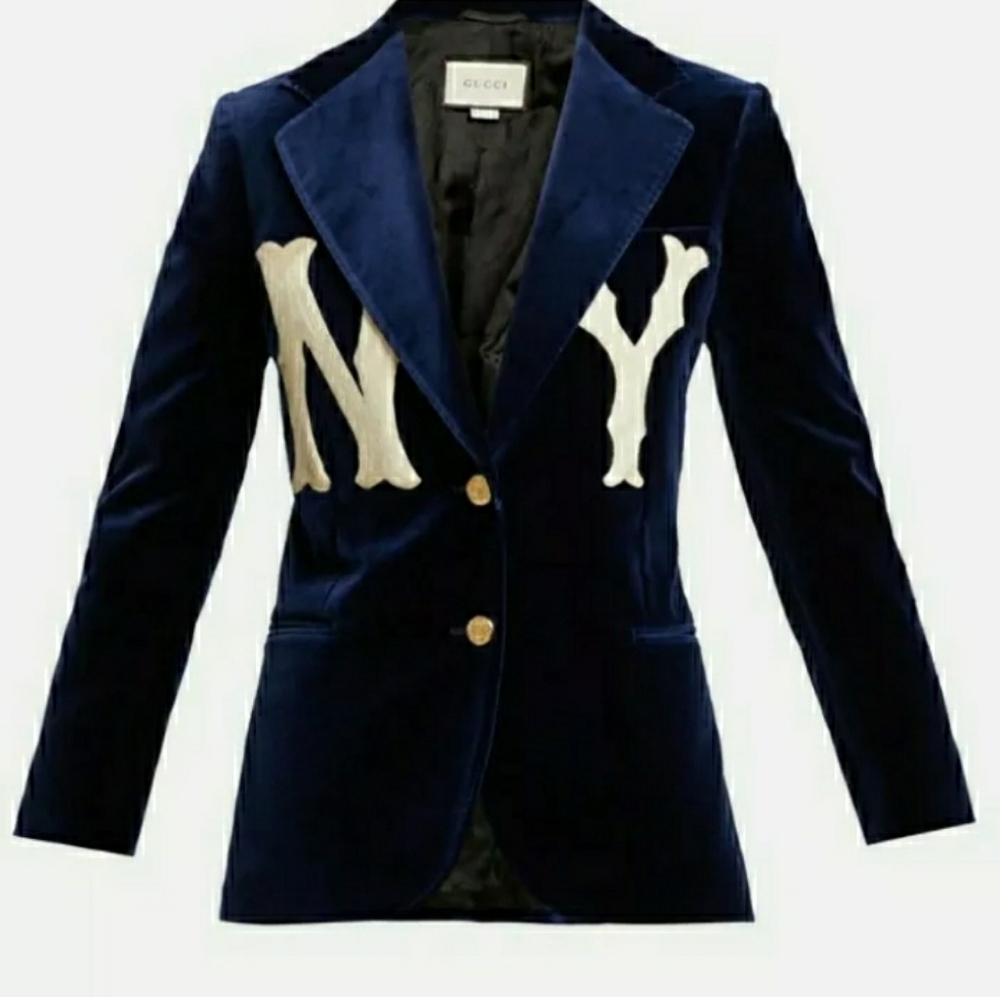 Blue Velvet Gucci NY Blazer
